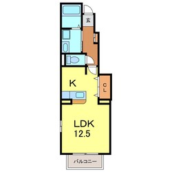 クラーベル志貴の物件間取画像